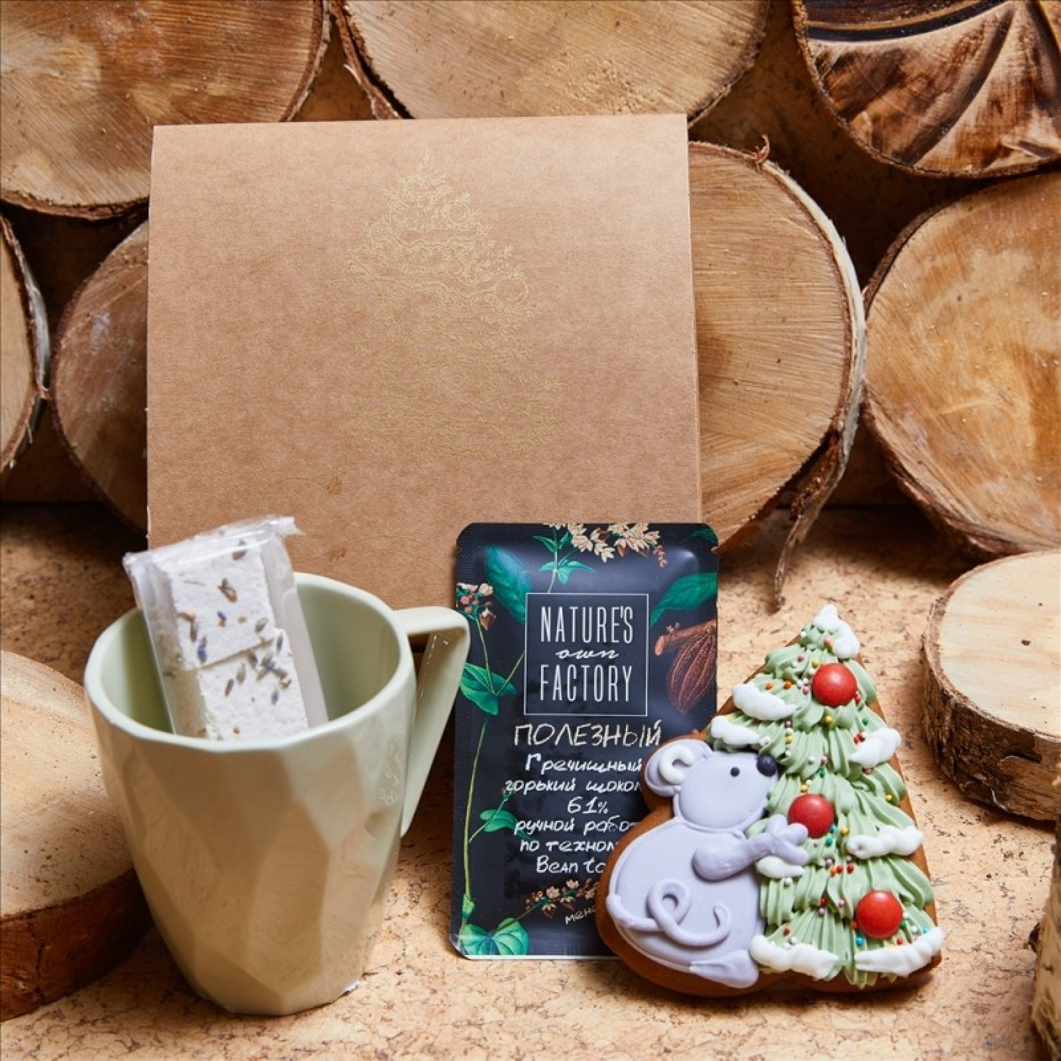 Подарочный набор «Мышка у елки»