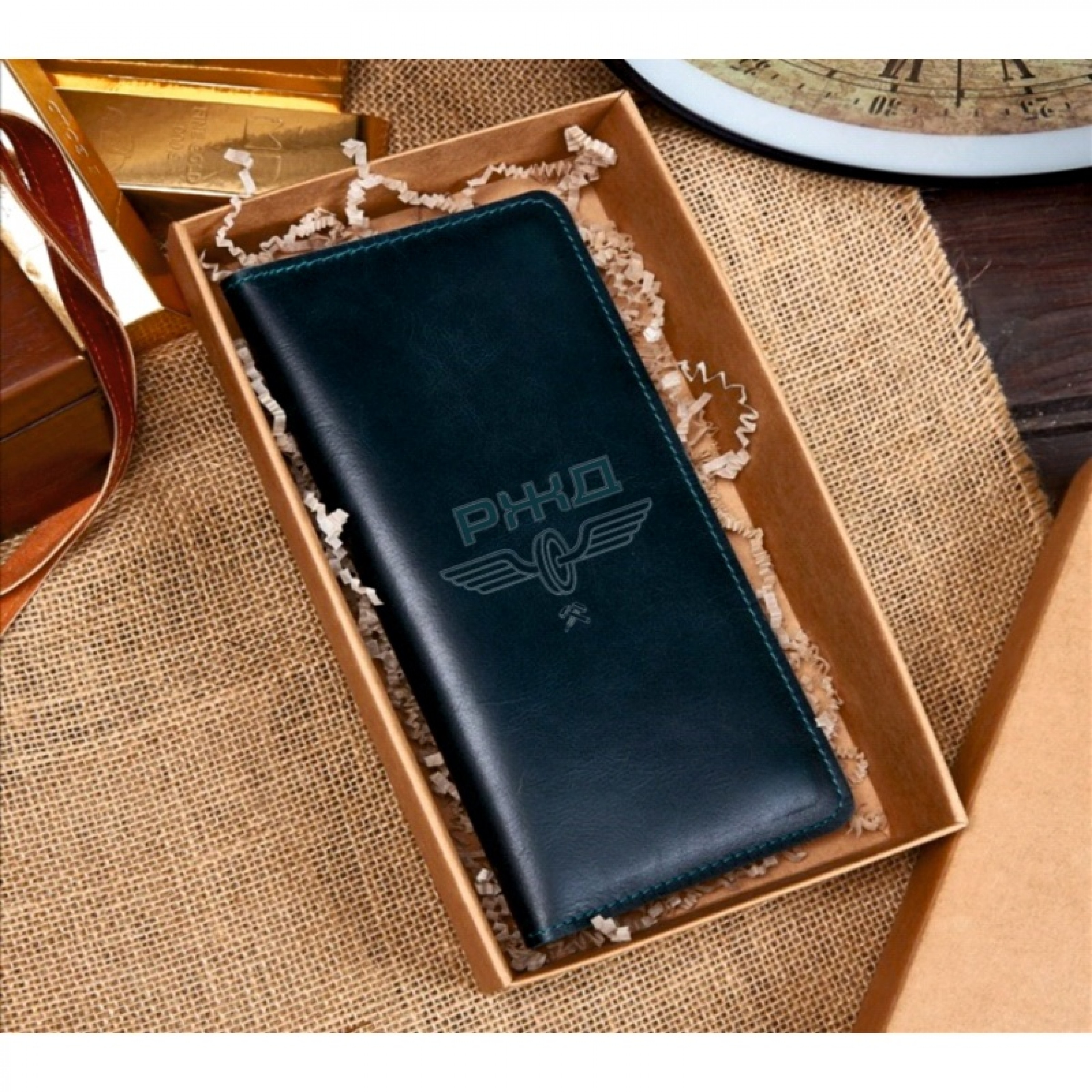 Подарочный набор «Портмоне Изумрудный»