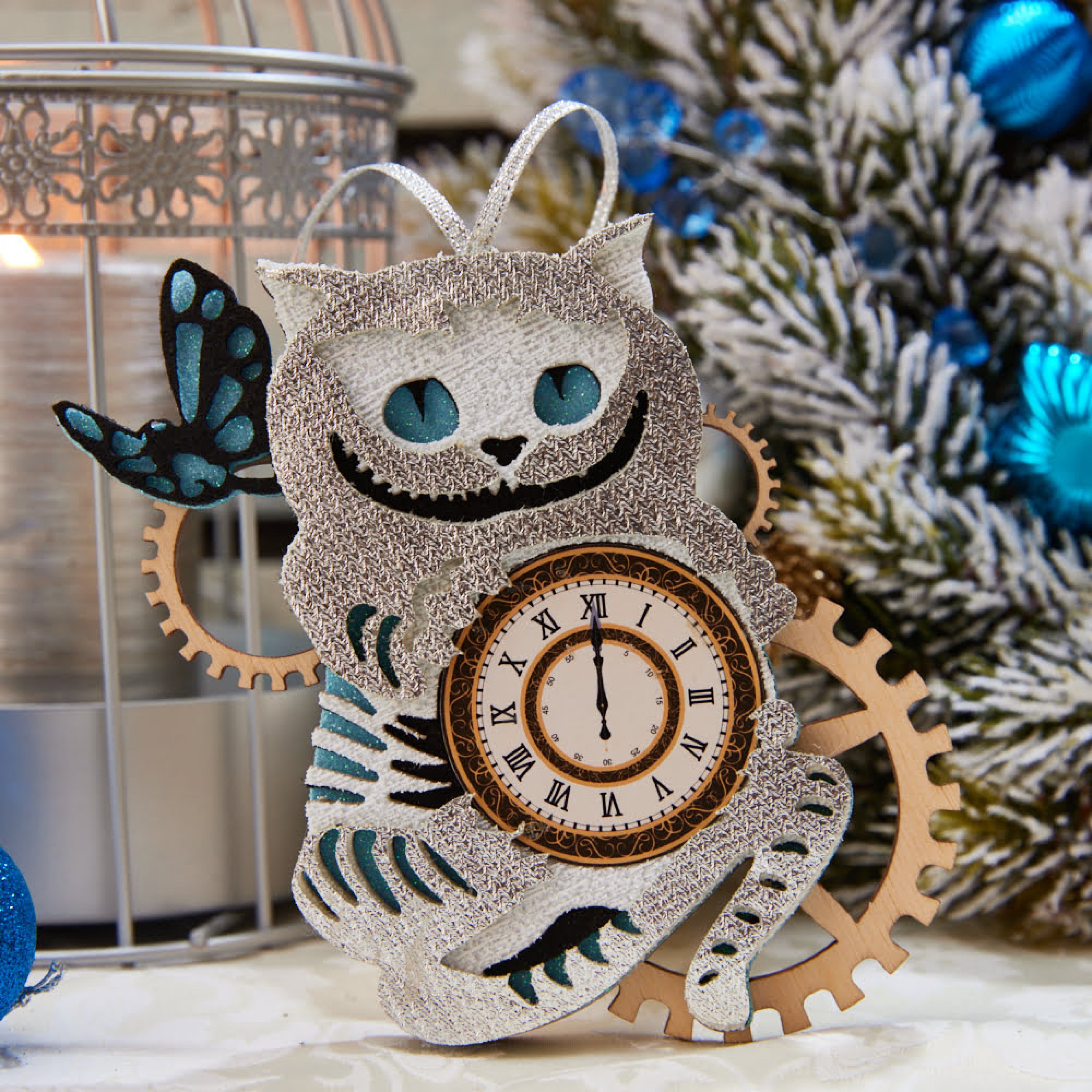 игрушка ручной работы «Новогодний кот»