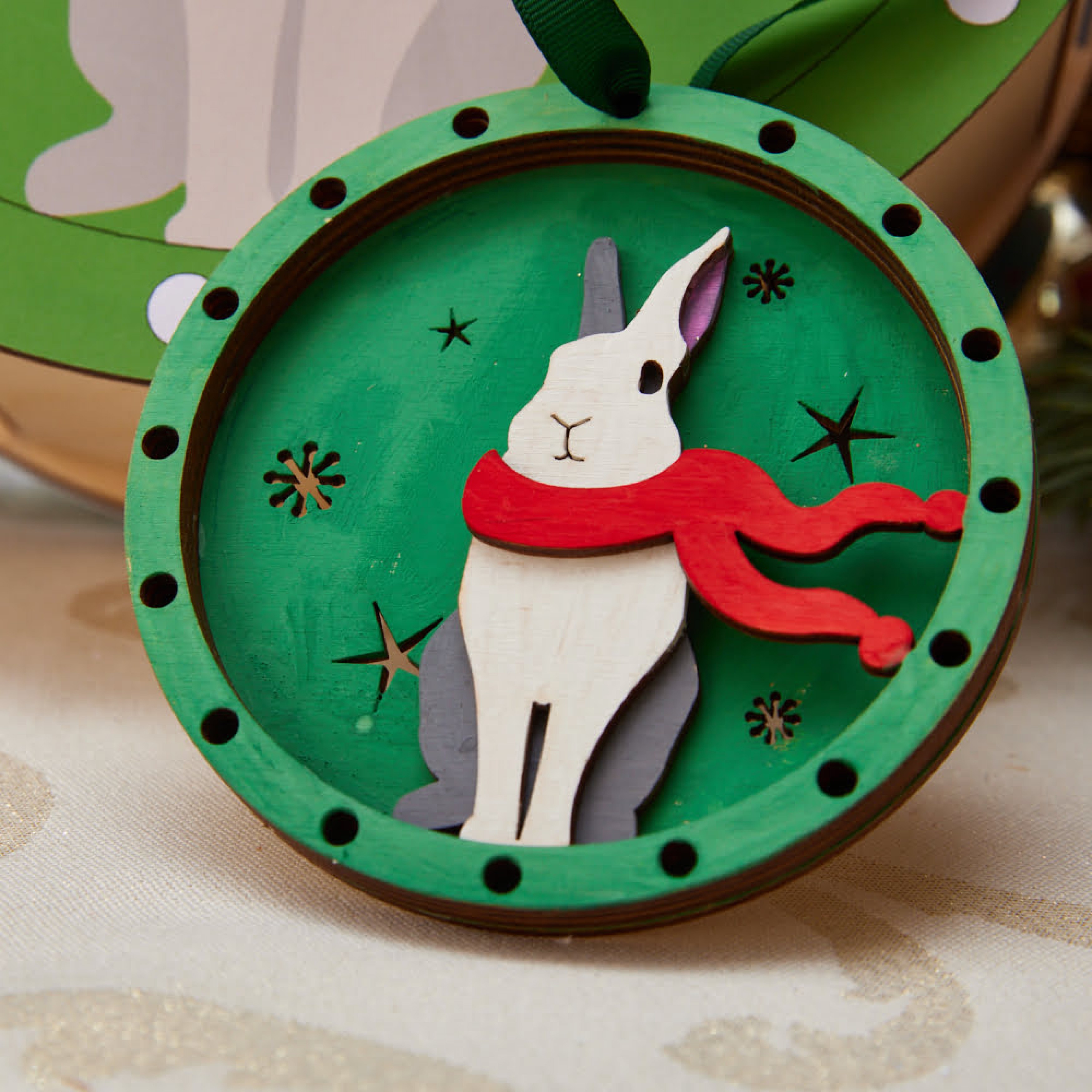 игрушка ручной работы 3D- раскраска «Зайчик милашка»