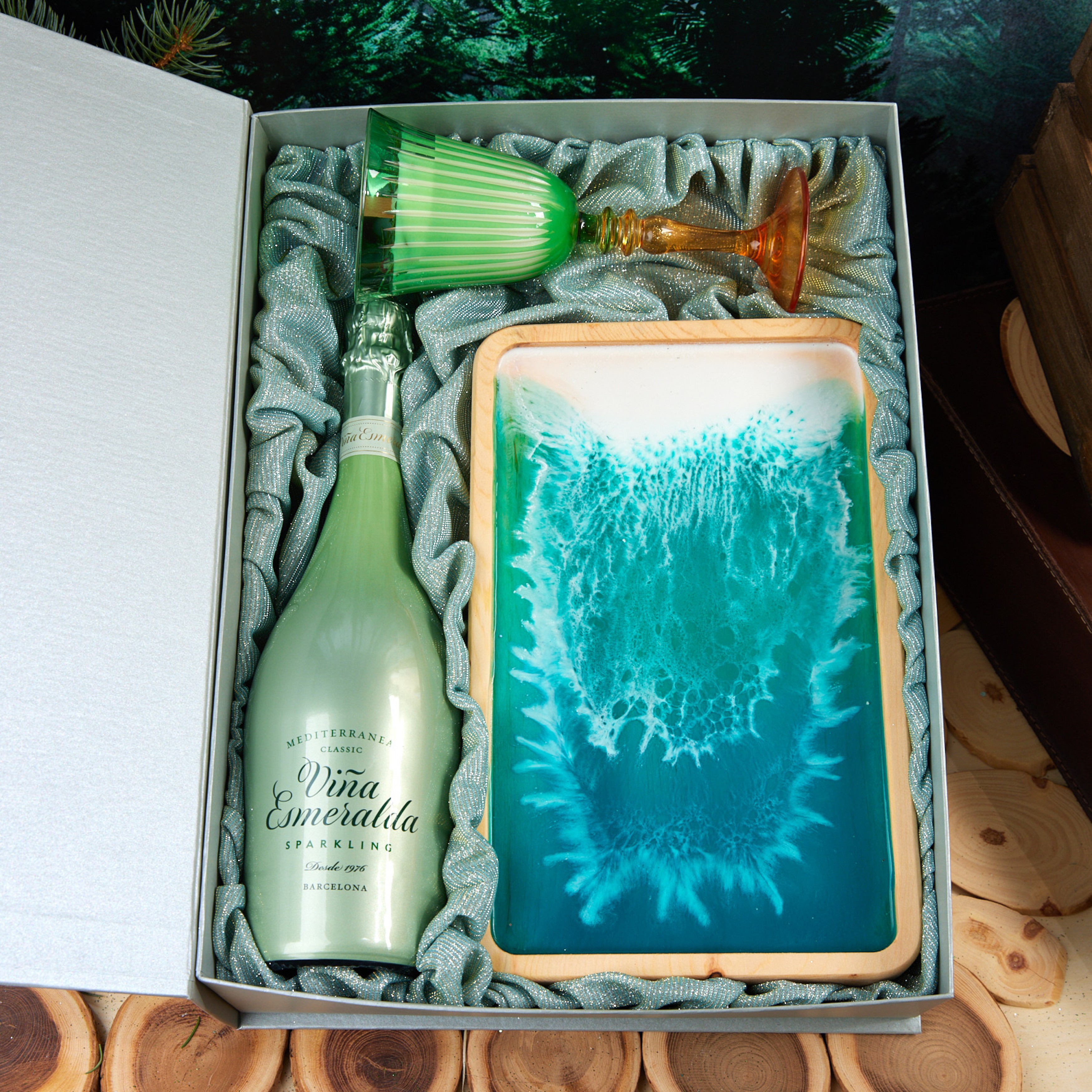 Подарочный набор "БИРЮЗОВАЯ СМОЛА"