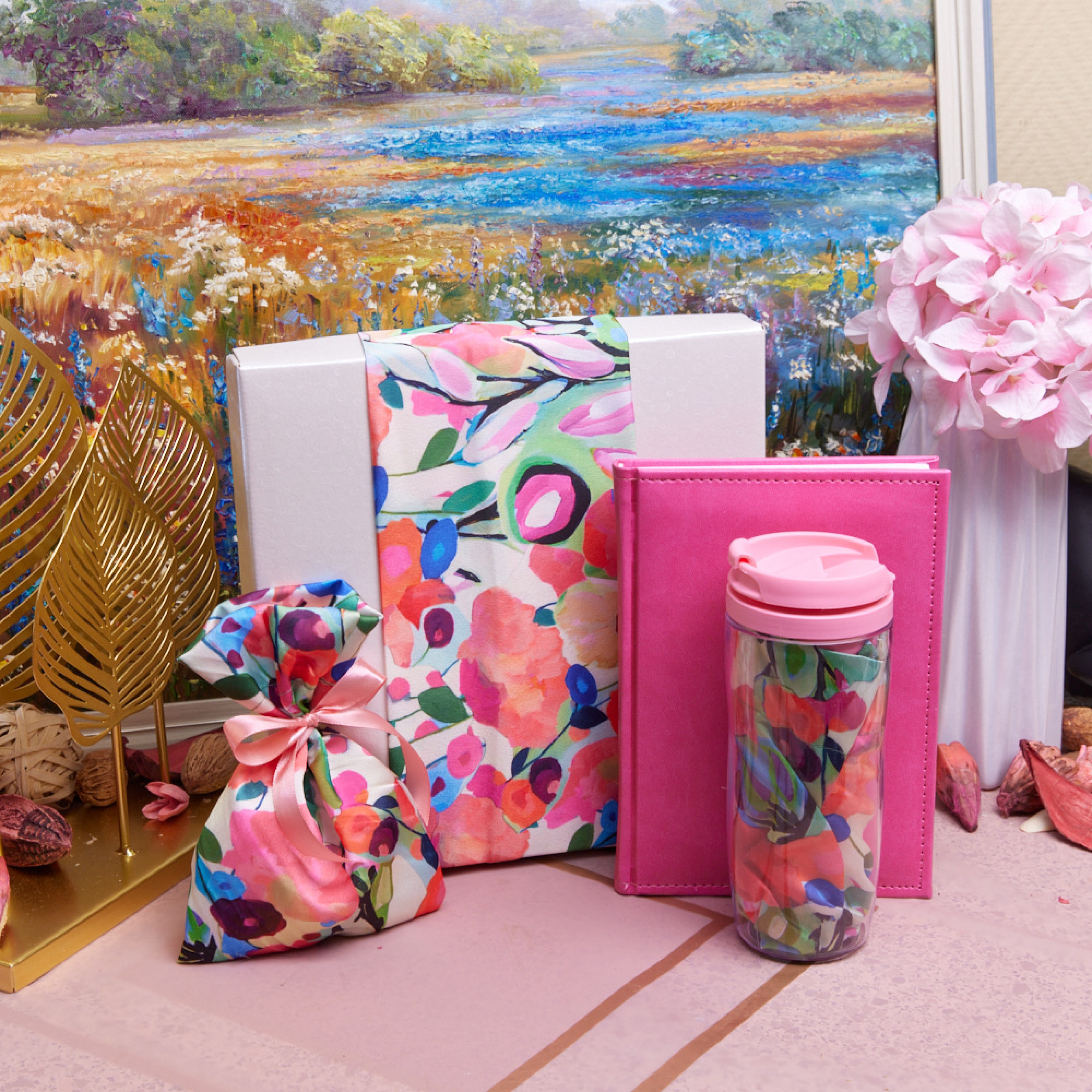 Подарочный набор "Цветы акварелью"