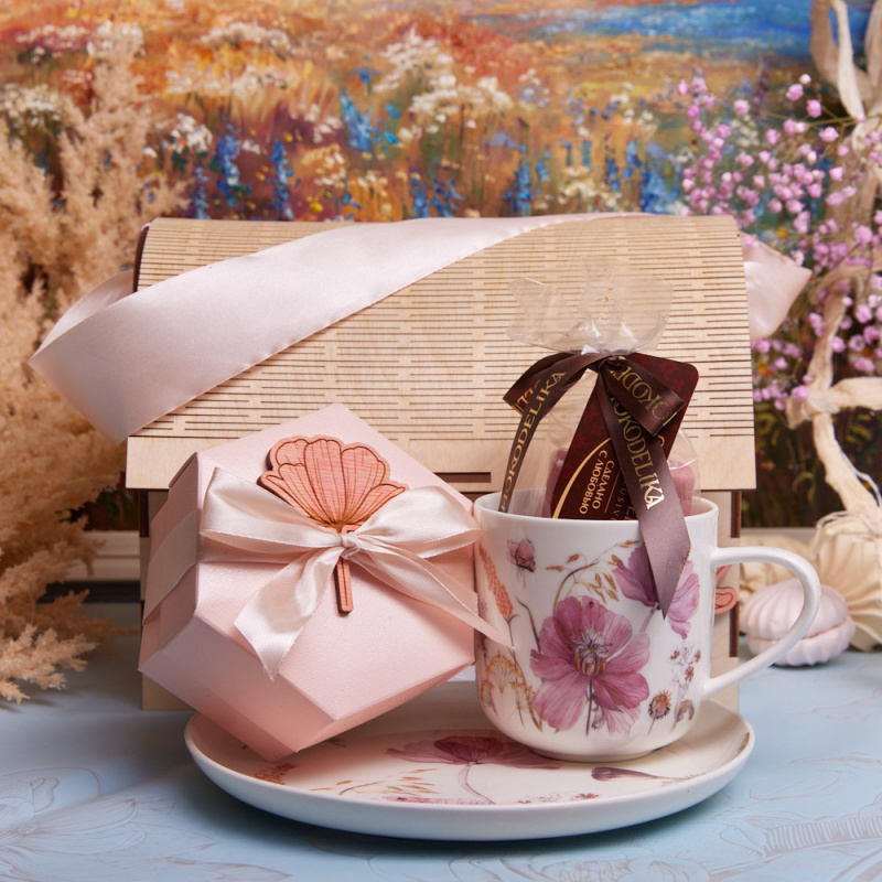 Подарочный набор "Розовый цветок"