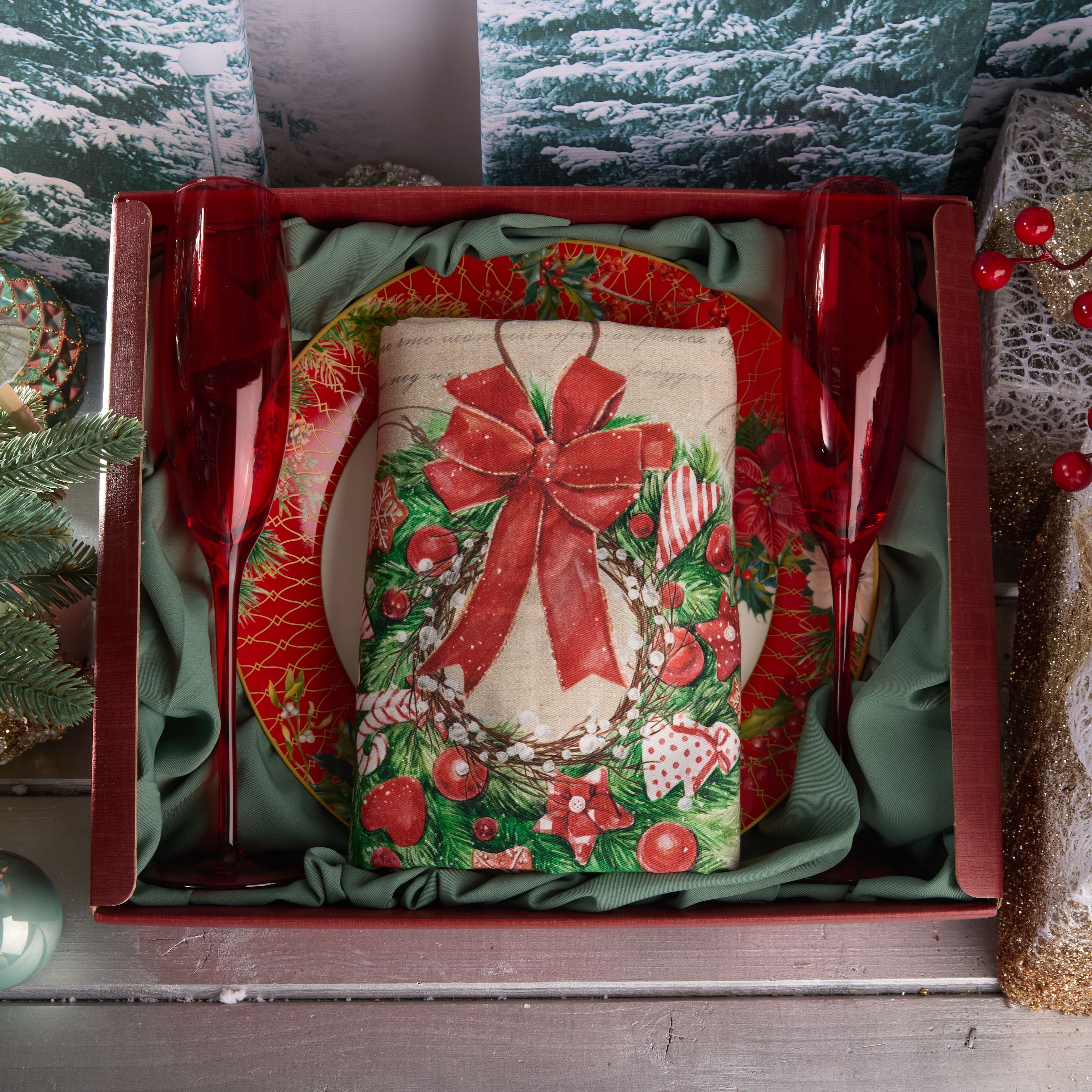 Подарочный набор "ЗИМНИЕ ЦВЕТЫ"